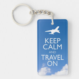 PORTE-CLÉS KEEP CALM ET TRAVEL