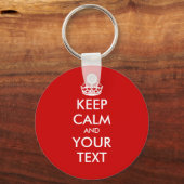Porte-clés Keep calm | Modèle personnalisable (Recto)