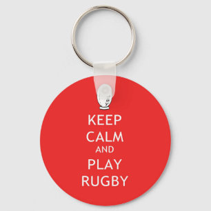 Porte-clés Keep Calm & Play Rugby