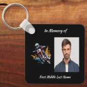 Porte-clés Keepsake Memorial Motocross Motorcycle Racing (Recto)