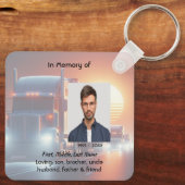 Porte-clés Keepsake Memorial Semi-Truck Tractor-trailer  (Verso)