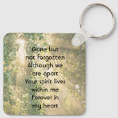 Porte-clés Keepsake  Memorial Sunshine Golden Forest (Dos)