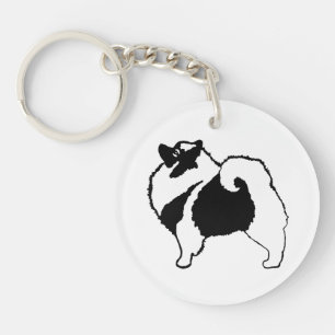 Porte-clés Keeshond Graphics - Cute Original Chig Art