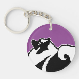 Porte-clés Keeshond Graphics - Cute Original Chig Art