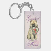Porte-clés Keeshond Heart Maman (Devant gauche)