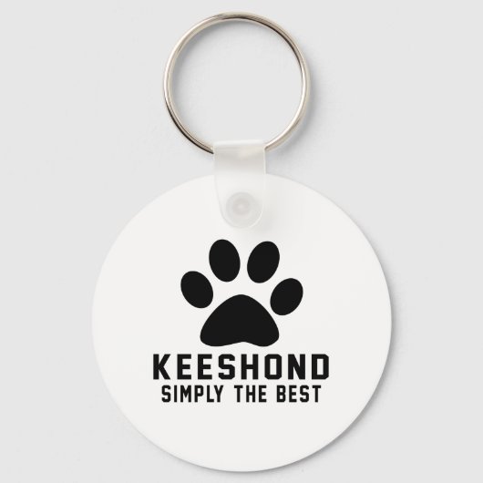 Porte-clés Keeshond Simplement le meilleur (Recto)