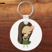 Porte-clés Keilana la fille Hula (Recto)