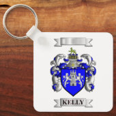 Porte-clés Kelly Nom de famille et blason (Recto)