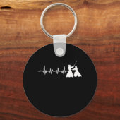 Porte-clés Kendo Heartbeat Samurai Bogu Shinai Samurai Cadeau (Recto)