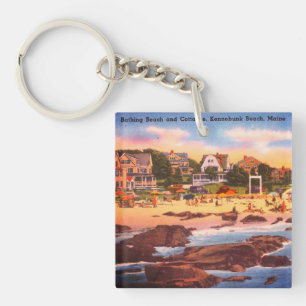 Porte-clés Kennebunk Beach, Maine Cottages Vintages Photo