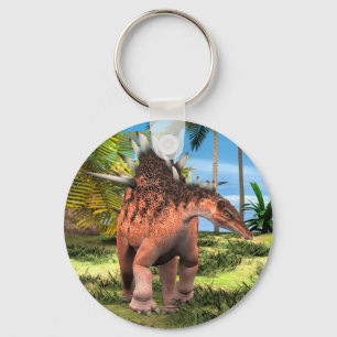 Porte-clés Kentrosaurus Dinosaure Jungle Art Préhistorique
