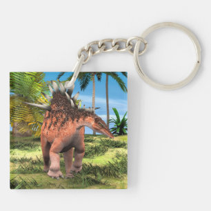 Porte-clés Kentrosaurus Dinosaure Jungle Art Préhistorique