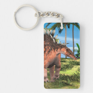 Porte-clés Kentrosaurus Dinosaure Jungle Art Préhistorique