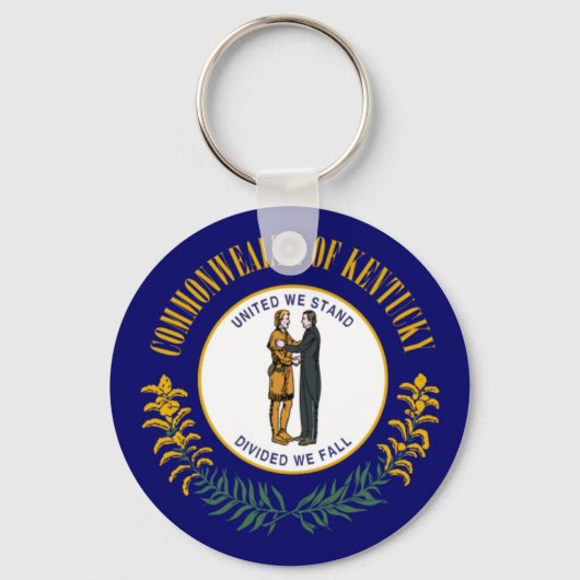 Porte-clés Kentucky : Drapeau d'État américain du Commonwealt (Recto)