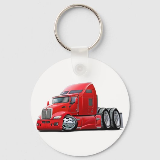 Porte-clés Kenworth 660 Camion rouge (Recto)