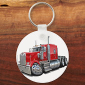 Porte-clés Kenworth w900 Camion rouge (Recto)