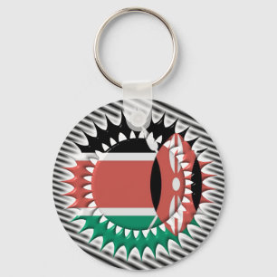 Porte-clés Kenya Flag Keychain