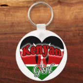Porte-clés Kényan Girl (Recto)