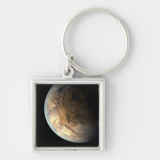 Porte-clés Kepler-186f Orbitant Une Étoile Éloignée. (Devant)