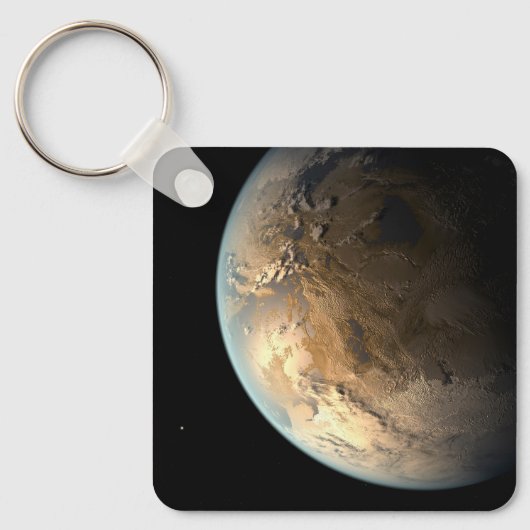 Porte-clés Kepler-186f Orbitant Une Étoile Éloignée. (Recto)