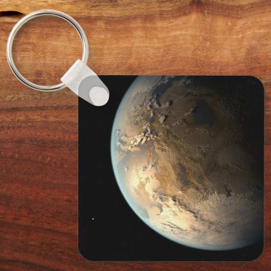 Porte-clés Kepler-186f Orbitant Une Étoile Éloignée. (Recto)