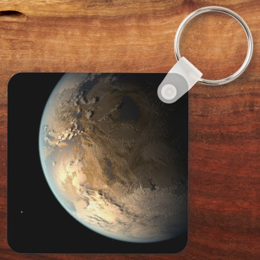 Porte-clés Kepler-186f Orbitant Une Étoile Éloignée. (Verso)