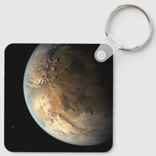Porte-clés Kepler-186f Orbitant Une Étoile Éloignée. (Dos)