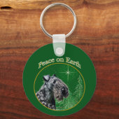 Porte-clés Kerry Blue Terrier Peace (Verso)
