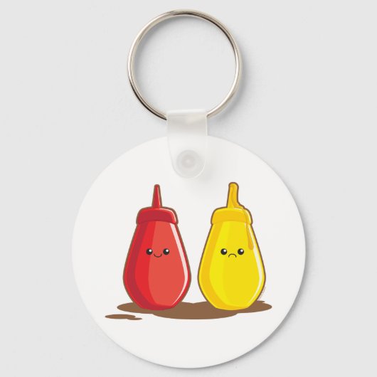 Porte-clés Ketchup et moutarde (Recto)
