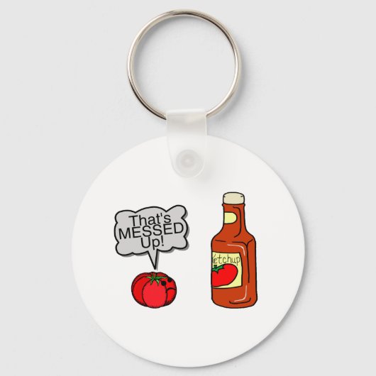 Porte-clés Ketchup Messed Up (Recto)
