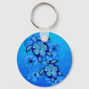 Porte-clés Ketmie et tortues bleues de Honu