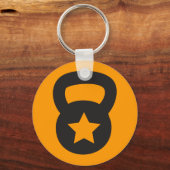 Porte-clés Kettlebell Avec Une Étoile Vide (Recto)