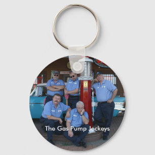 Porte-clés Key chain with Gas Pump Jockeys Photo