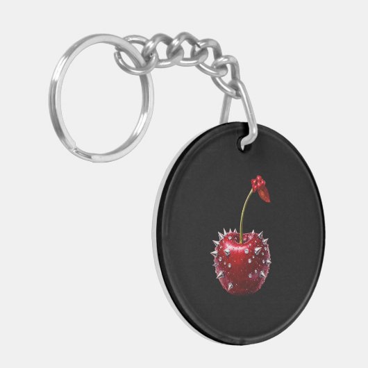 Porte-clés Key Ring -  modern cherry design (Devant gauche)