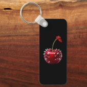 Porte-clés Key Ring with a modern cherry design (Recto)