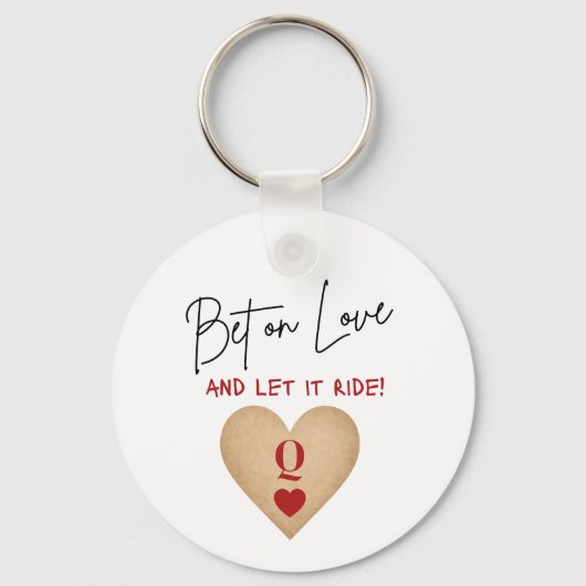 Porte-clés Keychain - Bet on Love, Casino Bachelorette (Recto)