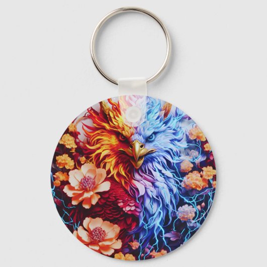Porte-clés Keychain : Electric Neon Eagle Thunderstrike (Verso)