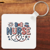 Porte-clés Keychain-Patriotic 4th of July (Verso)