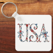 Porte-clés   Keychain Patriotic US 250th Anniversary Keychain (Recto)