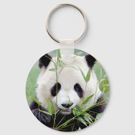 Porte-clés Keychain photo giant panda. Panda geant. (Recto)