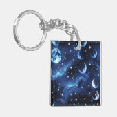 Porte-clés Keychain - Sapphire Blue Celestial Moon (Devant gauche)