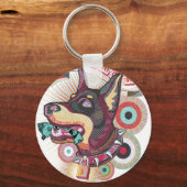 Porte-clés Keychain – Urban Loyalty Doberman Pop-Art Design (Verso)