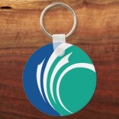 Porte-clés Keychain with Flag of Ottawa, Canada (Verso)