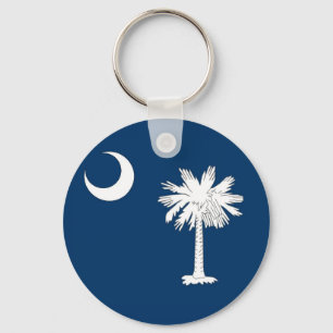 Porte-clés Keychain with Flag of South Carolina State