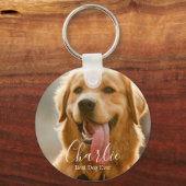 Porte-clés keychains double sided photo pet (Recto)