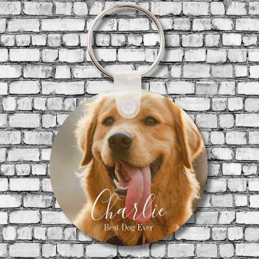 Porte-clés keychains double sided photo pet