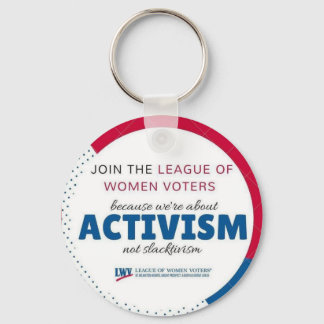 Porte-clés keychair de LWVAH Activism Not Slactivism