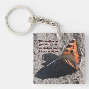Porte-clés Keychian All Butterflies Repose Poème De Ladee Bas
