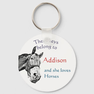 Porte-clés Keys Appartient à Nom Personnalisé Personnalisé El