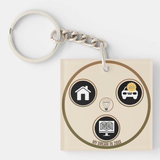 Porte-clés Keys to Dreams – A Personal Meaning Keychain (Devant)